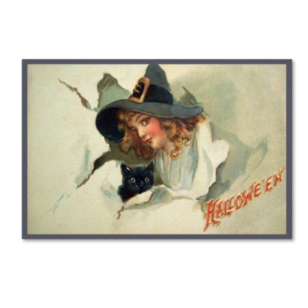 Trademark Fine Art Vintage Apple Collection 'Halloween Torn Wall' Canvas Art, 30x47 ALI6330-C3047GG